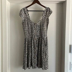 Mini black and white summer dress